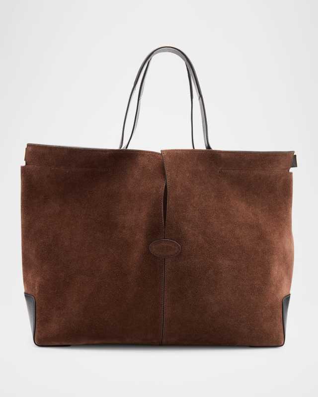 Shopping Suede Tote Bag